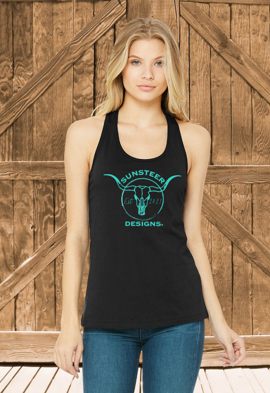 SSD Brand Tank - Black/Teal Logo