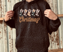Howdy Christmas Stockings Black Leopard Hoodie