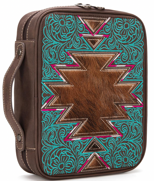 Branded Bible Case - Coffee Aztec