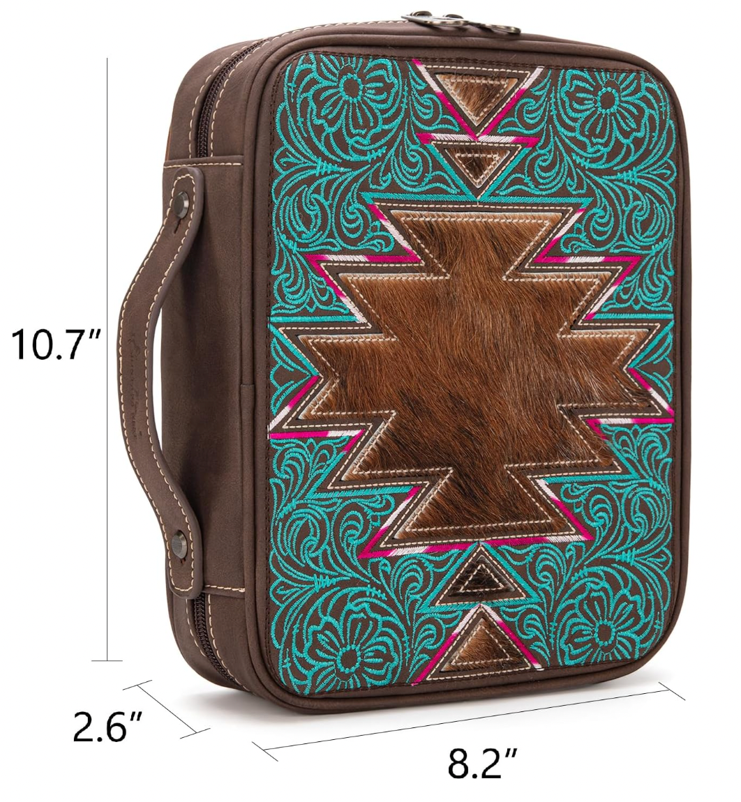 Branded Bible Case - Coffee Aztec