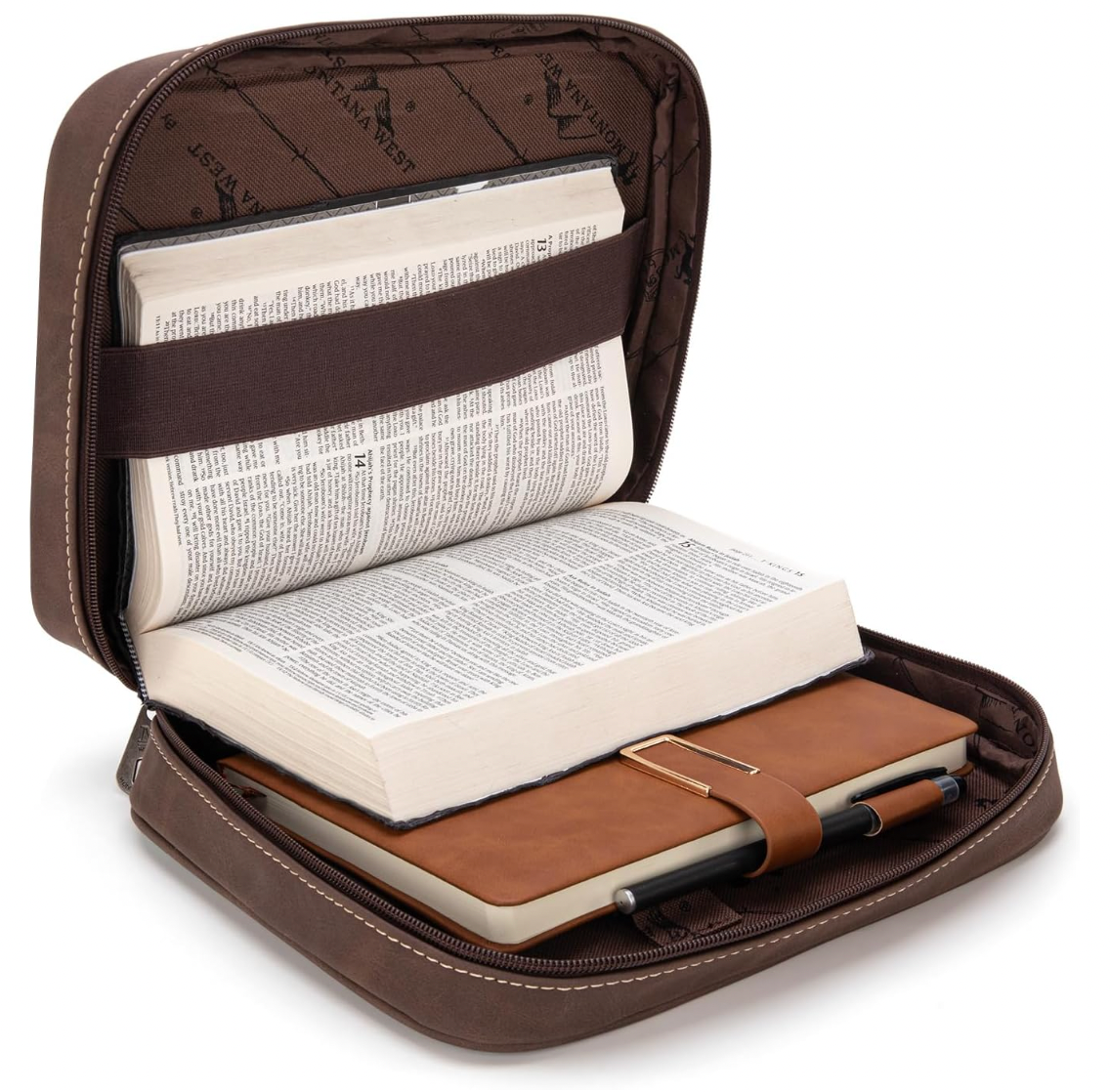 Branded Bible Case - Coffee Aztec
