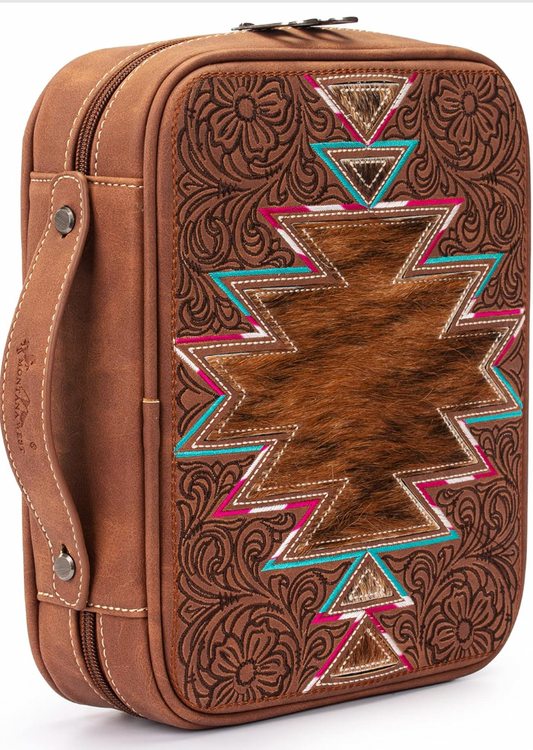 Branded Bible Case - Brown Aztec