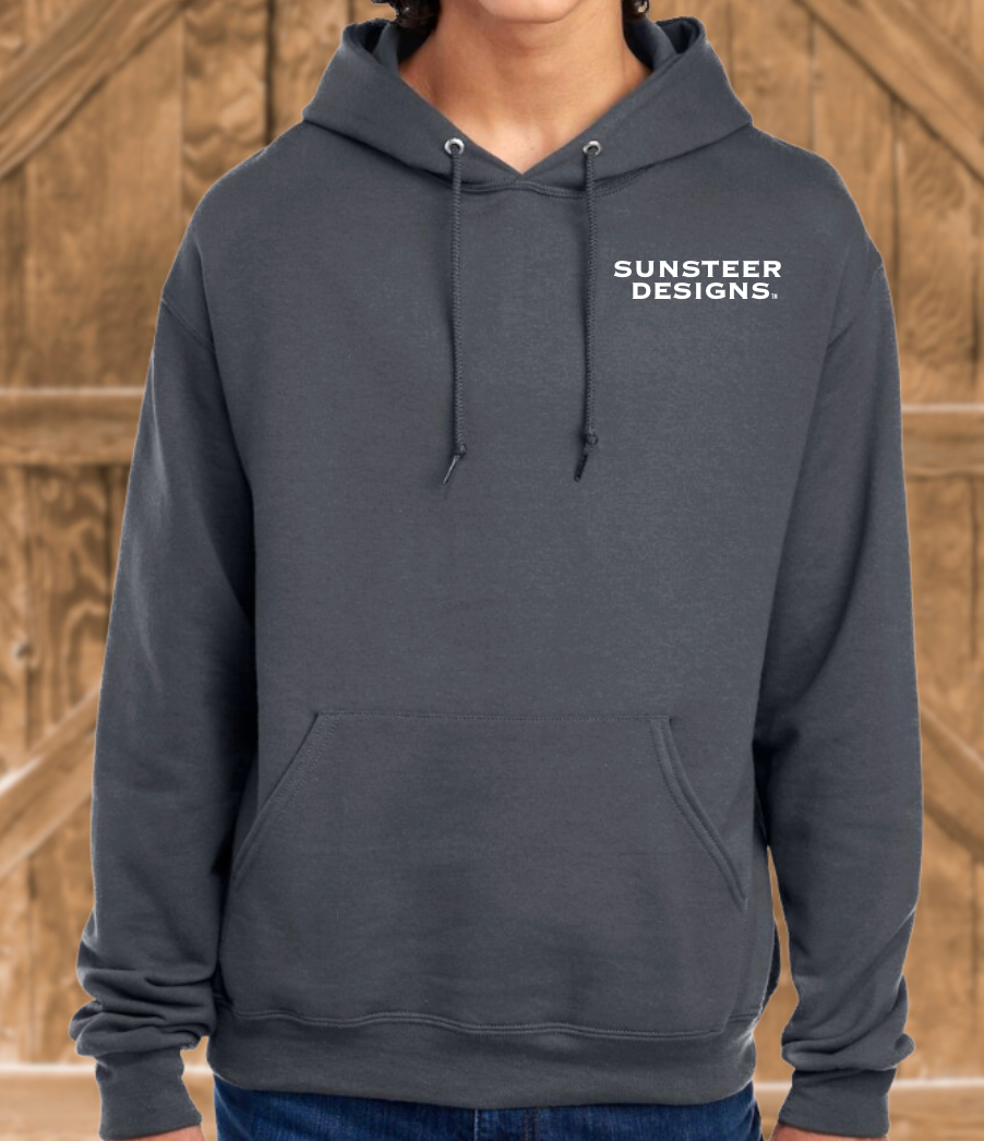 Aces Bronc Hoodie - Charcoal Grey