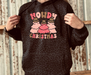 Pink Howdy Christmas Black Leopard Hoodie