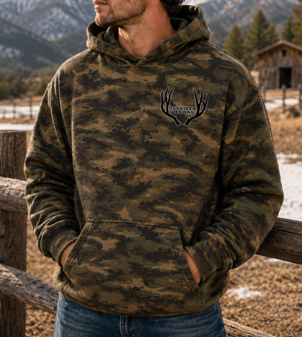 Camo Brand Hoodie - Green