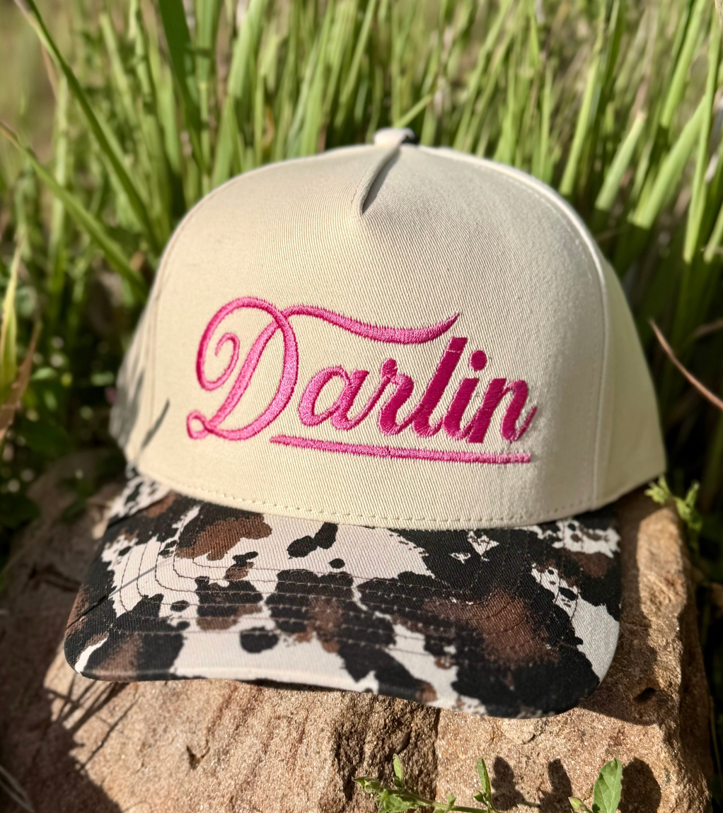 Darlin' Cowprint Trucker Hat