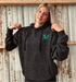 SunSteer Logo Black Leopard Hoodie -Teal