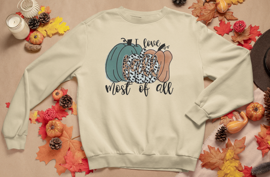 Fall Most of All Crewneck - Sandstone