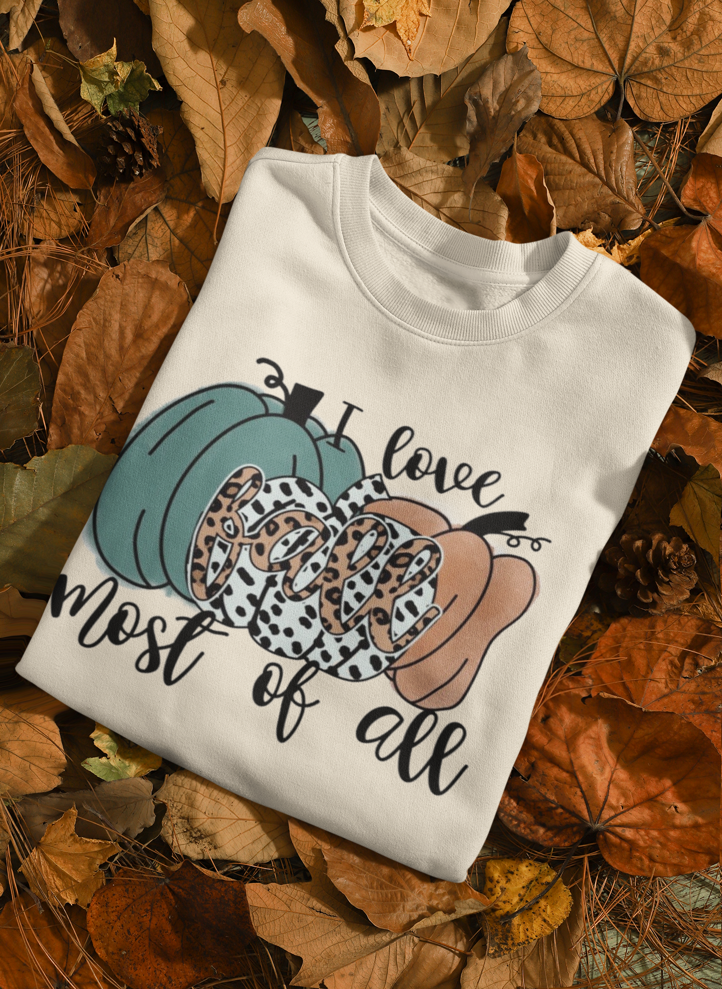 Fall Most of All Crewneck - Sandstone
