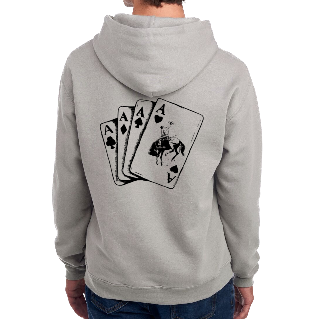 Aces Bronc Hoodie - Rock