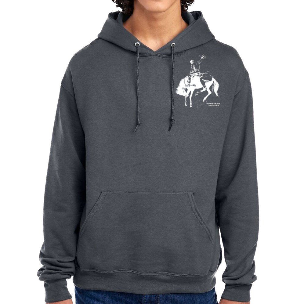 Aces Bronc Hoodie - Charcoal Grey