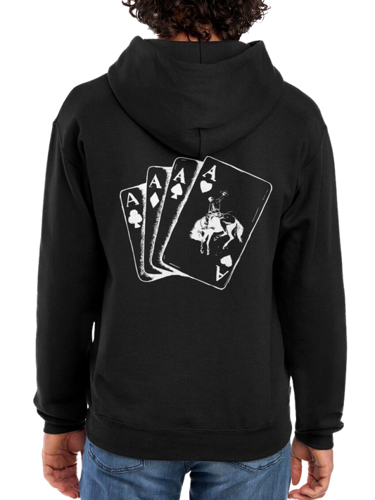 Aces Bronc Hoodie - Black